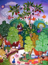 Painting By Koday Laszlo Naive Painting Whimsical Art Naive Art