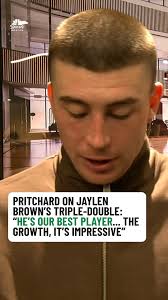 Payton Pritchard speaks to Jaylen Brown's growth as a facilitator 🗣️
