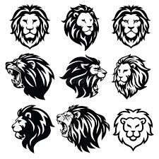 Lion Logo Set Premium Design Vector Illustration Package Sponsored Sponsored Paid Logo Premium I Lion Tattoo Design Lion Logo Simple Lion Tattoo