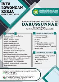 Dan diusahakan berada di sukabumi 1. Informasi Lowongan Kerja Stai Al Hidayah Bogor