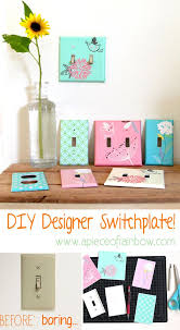 1000's of unique decorative switch plates, wall plates, and outlet covers at myknobs.com. Diy Make Designer Switch Plates A Piece Of Rainbow Diy And Crafts Sewing Crafts Diy Crafts