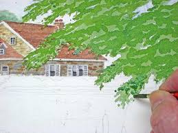 Pin Von Sven N Auf Aquarell Malen Aquarell Landschaften Landschaftsbilder Wasserfarben Baume