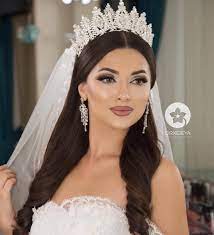 Wedding Hairstyle With Crown Korean Wedding Hairstyles With Crown Bridal Makeup Wedding Bride Hairstyles