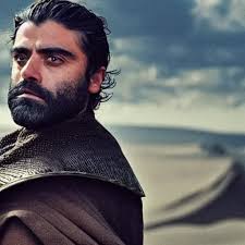 oscar isaac with a beard and shaved head, ex machina