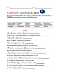 For many people, math is probably their least favorite subject in school. Earth Day Vocabulary Quiz With Answer Key By House Of Knowledge And Kindness
