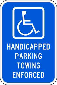 Handicap signs for parking lot. Lyle Hc 011 12ha 29 15 Handicap Parking Sign 12 W 18 H English Aluminum Blue In 2021 Parking Signs Banner Online Signs