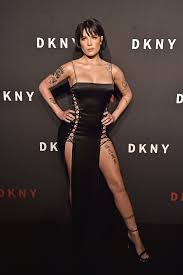 Halsey Stuns At Dkny Birthday Party In Laced Up Lbd With Thigh High Slits See The Pic In 2020 Beautiful Female Celebrities Celebrities Female Celebrities