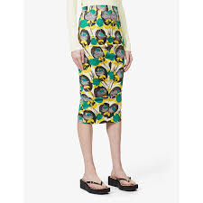 Maybe you would like to learn more about one of these? Floral Print Stretch Twill Midi Skirt Editorialist