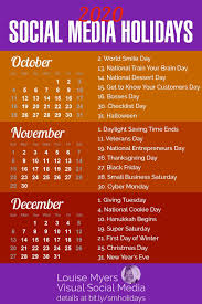 Calendar Of Special Days 2020 In 2020 Marketing Strategy Social Media Social Media Content Calendar Social Media Calendar