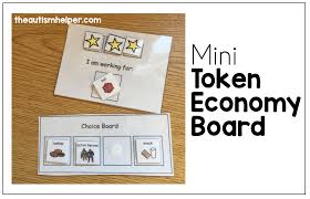 mini token economy board the autism helper