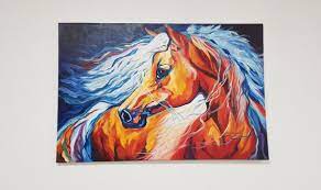 Colorful Abstract Horse Oil Painting 24
