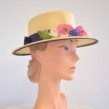 Denim Straw Hat NY