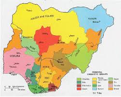 Nigeria Map Showing The Ethnic Groups Constituents Download Scientific Diagram