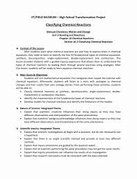 Classification Of Chemical Reactions Worksheet Unique Classifying Chemical Reactions Workshe In 2020 Chemistry Worksheets Parts Of Speech Worksheets Chemical Reactions