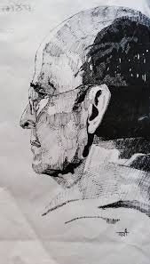 Working on a series of sketches to portray the forgotten heroes of indian freedom struggle. The Sketch Of Indian Freedom Fighter Vir Savarkar Indian Freedom Fighters Freedom Fighters Portrait Art