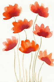 See more ideas about flower drawing, drawings, art tutorials. Watercolor Flower For Wall Painting Red Flowers Original Modern Watercolor Modern Watercolor Paintings Watercolor Paintings For Beginners Watercolor Flowers