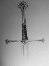 Narsil Sketch Art Amino One of legolas' dual blades, aragorn's sword narsil, and frodo's sword sting. narsil sketch art amino