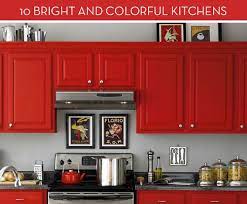 Painting your kitchen cabinets needn't be a chore. Eye Candy 10 Colorful Kitchens Red Kitchen Cabinets Kitchen Design Small Kitchen Cabinets Makeover