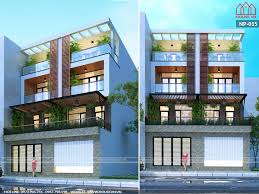 Mẫu nhà phố hiện đại 4 tầng mặt tiền rộng và thoáng đãng