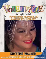 Get ready to MOVE! Krystine Walker is hitting the Voterville stage and  bringing the HEAT! High energy, powerful moves, and vibes you don’t want to  miss. SATURDAY AUGUST 9th VOTEE PARK TEANECK NJ 1 PM ...