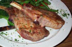 Unless you are roasting the whole loin, cooking should be done in a matter of minutes. Pork Chop Wikipedia