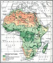 Historical map of austria from 1851 published by j. Map Of A Map From 1915 Of Africa And Madagascar Showing The General Vegetation Regions The Map Is Color Coded To Show Areas Of Forests Grasslands Steppes Poor Steppes And Deserts