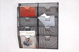 Wire Mesh Wall Mount Magazine Rack A Vintage Touch Porte Document Mural Decoration Retro Porte Documents