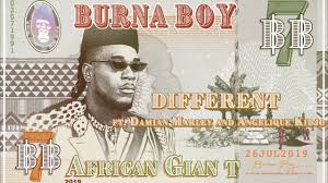 £ english € english € français € deutsch $ english. Burna Boy Different Feat Damian Marley And Angelique Kidjo Official Audio Dancehall Usa