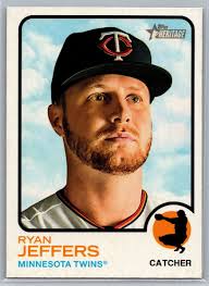 2022 Topps Heritage Baseball #76 Ryan Jeffers Minnesota Twins
