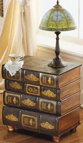 Library Book Side Table Book Furniture Book Decor Design Toscano