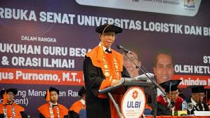 Prof Agus Purnomo Dikukuhkan sebagai Guru Besar, ULBI Perkuat Keilmuan  Logistik