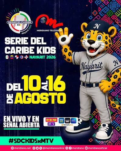 LLEGA LA EMOCIÓN DEL BÉISBOL INFANTIL A MERIDIANO TELEVISIÓN! ⚾️🔥 Sintoniza la Serie del Caribe Kids - Nayarit 2026 🏆🇲🇽🇻🇪🇵🇦🇵🇷🇩🇴 📅 Del lunes 10 al domingo 16 de agosto Disfrútalo EN VIVO