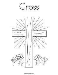 Jesus is condemned to death. Cross Coloring Page Twisty Noodle