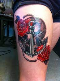 50 Best Anchor Rose Tattoos Collection