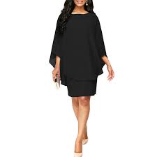 Designed to hug and showcase your curves, this dress features pair it with your favorite black heels to create an unforgettable impression. Liva Girl Casual Chiffon Overlay Plus Size Dress Women Layered Ruffle Sleeve O Neck Bodycon Mini Dress Black Blue Big Size S Xxl Dresses Aliexpress
