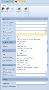 Uniconta System Accounts Uniconta