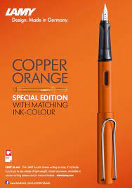 The New Special Edition Al Star Copper Orange Is Made Of Feather Light Robust Aluminium Aluminium Fountain Pens Calligraphy Fountain Pen Ink Lamy Fountain Pen