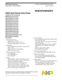 NXP KE02 Series ARM Microcontrollers - MCU Datasheets – Mouser