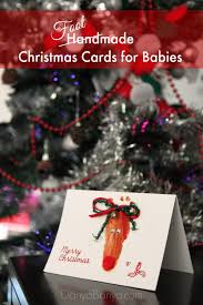 Ordering custom christmas cards is simple. Rudolph Baby Footprint Christmas Cards Danya Banya