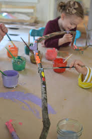 If you struggle with painting tree branches, this youtube video by artist yovette will help you! A Painted Branch Collaborative Art With Kids Artbar