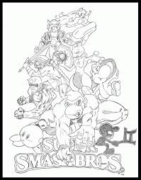 Maybe you would like to learn more about one of these? 13 Pics Of Super Smash Bros Coloring Pages To Print Kirby Super Coloring Home