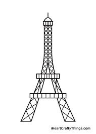 Download 1,000+ royalty free eiffel tower outline icon vector images. Eiffel Tower Drawing How To Draw An Eiffel Tower Step By Step