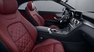 Mercedes Benz C Class Cabriolet Designo Interior In Bengal Red Black Interior Black Mercedes Benz Mercedes Interior Mercedes Benz