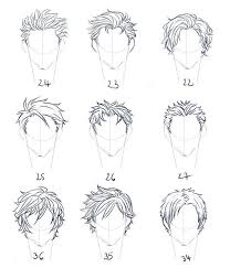This is a quick and easy tutorial on drawing male and female anime hairstyles. Hairstyle Reference Male Boy Hair Drawing Drawings Drawing Male Hair