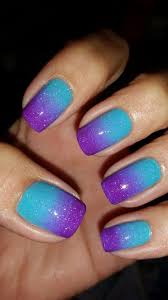 Maybe you would like to learn more about one of these? Teal Purple Gradient Nails Kimberley S Nails Ombre Nails Glitter Purple Ombre Nails Teal Nails