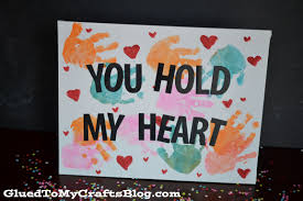 Use a mini canvas easel or make greeting cards. Handprint Mother S Day Gifts A Night Owl Blog