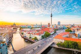 Classic view of the promenade. Classic View Of Berlin Skyline With Famous Tv Tower And Spree Stock Photo Picture And Royalty Free Image Image 113997477
