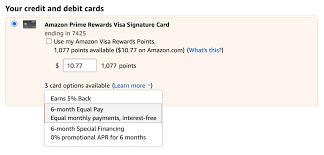 Billing addresses only) for the purchase of fsa or hsa eligible items. A Complete Guide To Amazon Financing Payment Plans Creditcards Com