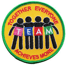 Team = together everyone achieves more. Team Together Everyone Achieves More Tolley Badges
