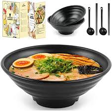 Ramen bowls should be large enough to hold a hearty portion of noodles, broth, and toppings. Amazon Com Smoqio Ramen Bowls 6pcs Ramen Bowl Set 5a Melamine 37oz Noodle Bowl Pho Bowl With Chopsticks Spoons Gift Box And Cooking Ebook Kitchen Dining